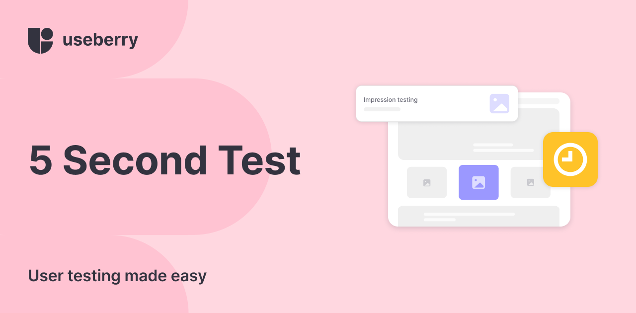 Five-seconds testing method  User testing and UX research platform